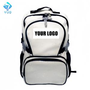 YUQ Sports custom large sublimated Logo glitter and oxford fabric cheer backpack cheerleading casual sports backpacks
